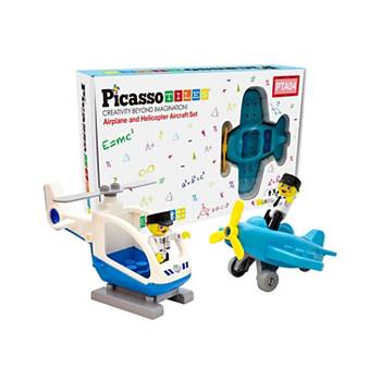 PicassoTiles Magnetic Airplane Character Figure Playset - 4 Pcs PicassoTiles