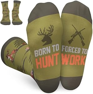 FOURSTUFF Hobby Socks for Ski, Cycling, Golf, Fishing, Soccer, Camping, Hunting, Hiking, Gaming, Book FOURSTUFF