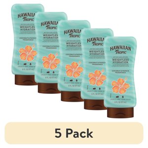 (5 pack) Hawaiian Tropic Weightless Hydration after Sun Lotion for Adults, 6 fl oz Visit the Hawaiian Tropic Store