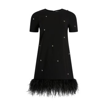 Marullo Feather-Trimmed Minidress Likely