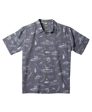 Мужская рубашка Quiksilver Line Spinner с короткими рукавами Quiksilver Waterman