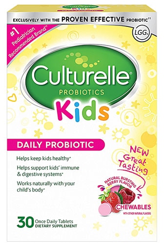 Culturelle Kids Pure Probiotic Chewables Bursting Berry -- 30 жевательных таблеток Culturelle