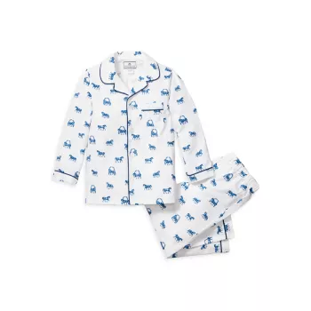 Little Girl's &amp; Girl's The Equestrian Graphic Pajamas Petite Plume