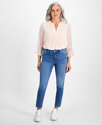 Petite Mid Rise Slim Leg Jeans, Created for Macy's Style & Co