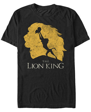 Мужская футболка с коротким рукавом Disney The Simba Evolution Silhouette Lion King