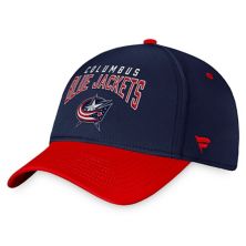 Men's Fanatics Branded Navy/Red Columbus Blue Jackets Fundamental 2-Tone Flex Hat Fanatics