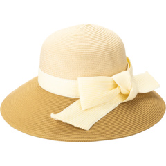 Шляпа в стиле колор-блок с бантом сбоку San Diego Hat Company