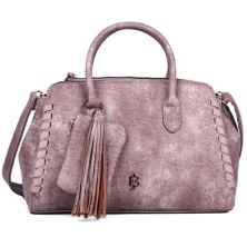 Кожаная сумка-портфель Julia Buxton Whip Stitch с блокировкой RFID Julia Buxton