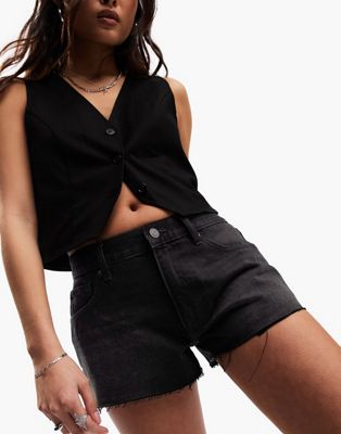 Джинсовые шорты в стиле 'релакс' черного цвета для женщин ASOS Petite ASOS Petite