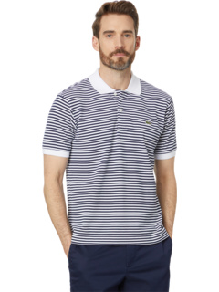 Short Sleeve Classic Fit Stripped Polo Shirt Lacoste