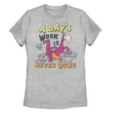 Футболка Juniors The Flintstones Dino A Day's Work Is Never Done Licensed Character