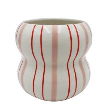 Sonoma Goods For Life® Striped Ceramic Vase Table Decor SONOMA