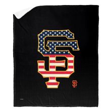 MLB Official San Francisco Giants &#34;Celebrate Series&#34; Silk Touch Sherpa Throw Blanket MLB