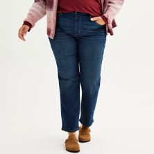 Прямые джинсы с пышными формами Sonoma Goods For Life® больших размеров SONOMA