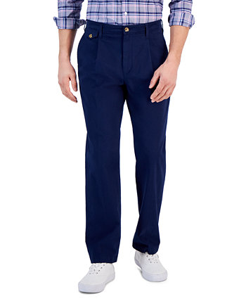Мужские брюки-чинос свободного кроя со складками, созданные для Macy's Club Room