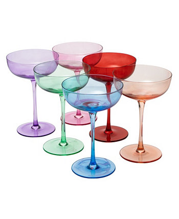Цветные очки-купе, набор из 6 шт. The Wine Savant