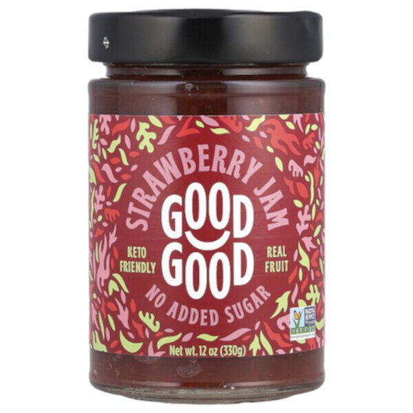 Strawberry Jam, 12 oz (330 g) Good Good