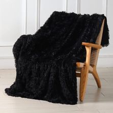 Негабаритное ультрамягкое одеяло с акцентом на нечеткой подкладке Kate Aurora Regal Luxe — 50 дюймов. Ш х 70 дюймов. л Kate Aurora