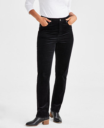 Заказать Джинсы с высокой талией Женские вельветовые брюки прямого кроя с  высокой посадкой, созданные для Macys Style & Co, цвет - черный, по цене 6  840 рублей на маркетплейсе Usmall.ru