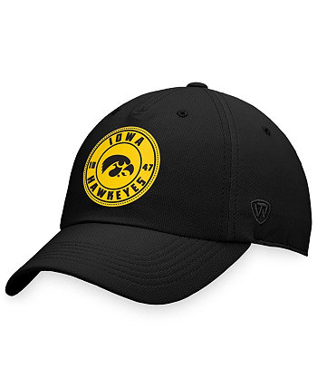 Мужская черная регулируемая шапка Iowa Hawkeyes Region Top of the World