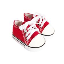 Красные кроссовки из плотной ткани на рост 18 # 34; Модные куклы для девочек MBD