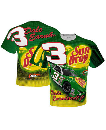 Мужская белая футболка с принтом Dale Earnhardt Jr. Sun Drop Total Print JR Motorsports Official Team Apparel