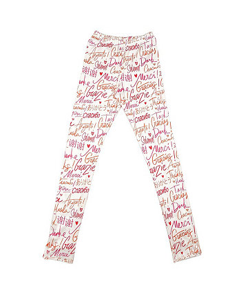 Little Girls Thank You Graphic Leggings Mixed Up Clothing