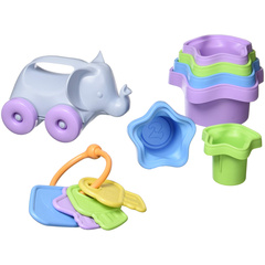 Стартовый набор детских игрушек Green Toys (First Keys, Stacking Cups, Elephant), закрытая коробка Green Toys