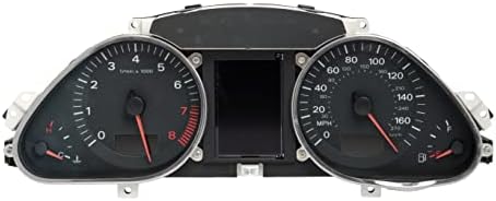 MPH Speedometer Instrument Gauge Cluster Compatible with 2005-2008 Audi A6 4F0920950M 1 Factory Radio