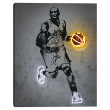 Коби Брайант баскетбольный дриблинг холст настенный декор Unbranded
