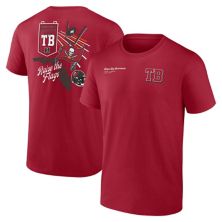 Мужская красная футболка Fanatics Tampa Bay Buccaneers с разделенной зоной Unbranded
