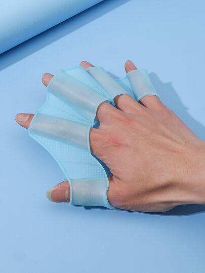 2шт Силиконовые плавательные перчатки с перепонками SHEIN