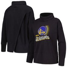 Women's Levelwear Black Golden State Warriors Sunset Pullover Sweatshirt LevelWear