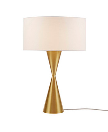 Gold Hourglass Metal Table Lamp INK+IVY