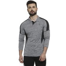 Campus Sutra Men Solid Full Sleeve Mock Neck T-Shirt Campus Sutra