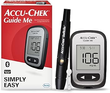 Accu-Chek Guide Me Glucose Monitor Kit for Diabetic Blood Sugar Testing: Guide Me Meter, Softclix Lancing Device, and 10 Softclix Lancets Accu-Chek