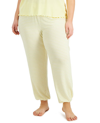 Присборенные пижамные штаны размера плюс с принтом, созданные для Macy's Jenni