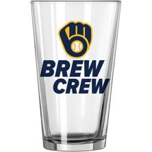 Milwaukee Brewers 16oz. Team Slogan Pint Glass Unbranded
