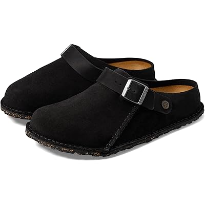 Birkenstock Lutry 365 - Замшевые сабо с регулируемым ремешком и пробковой стелькой Birkenstock