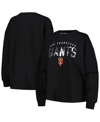 Women's Black San Francisco Giants Penelope Pullover Sweatshirt DKNY