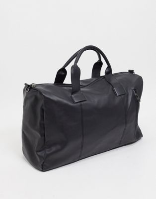 Черная классическая дорожная сумка из искусственной кожи French Connection French Connection