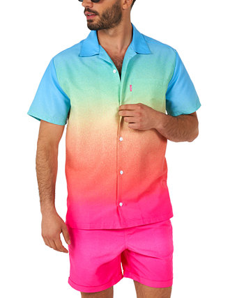 Мужской комплект из рубашки и шорт в стиле фанк с короткими рукавами OppoSuits
