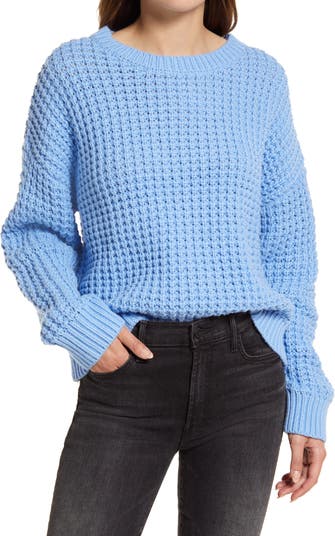 Waffle Knit Organic Cotton Blend Sweater Treasure & Bond