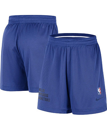 Мужские и женские синие шорты для разминки Dallas Mavericks для тренировок Nike