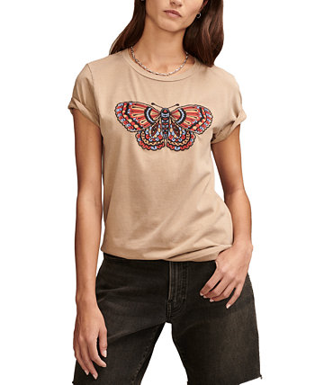 Женская футболка с бабочкой Lucky Brand Lucky Brand