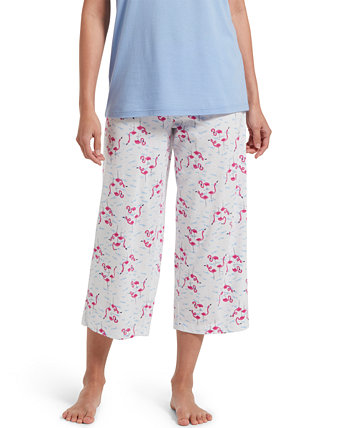 Пижамные штаны-капри с принтом коктейлей больших размеров HUE