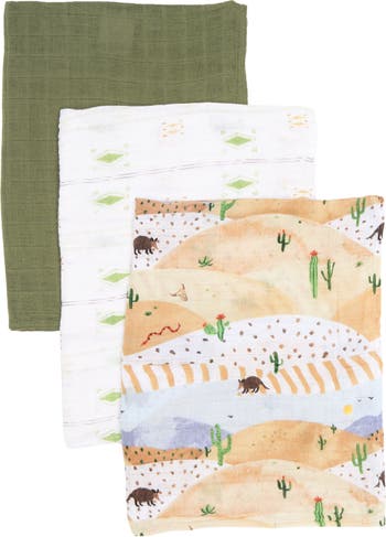 Хлопковое муслиновое пеленальное одеяло - набор из 3 шт. Little Unicorn