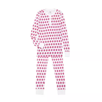 Little Girl's Cameron Ladybug Print Pajama Set Ro's Garden