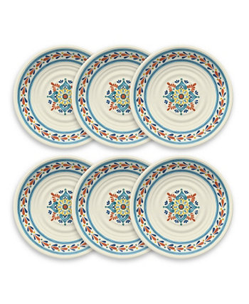 Набор обеденных тарелок LaCena Medallion, 6 предметов, 10,5 дюймов TarHong