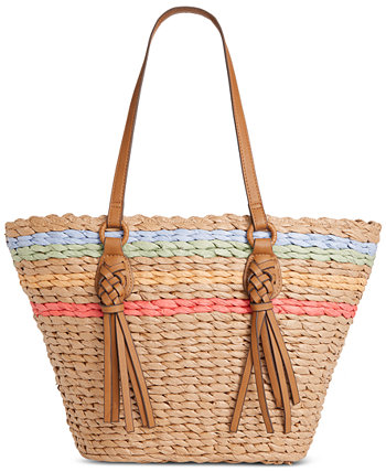 Соломенная сумка-тоут, созданная для Macy's Style & Co